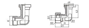 Китай H - Переходник фланца САЭ серии/тип укуса продели нитку Исо 6162-2 штуцеров локтя поставщик